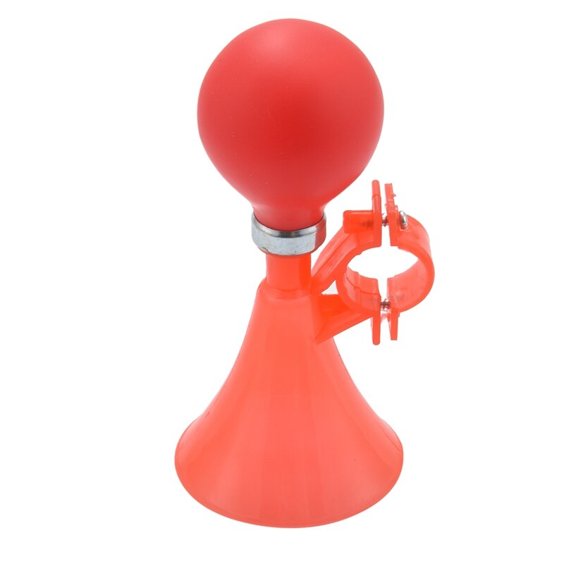 GOTOTOP Campanello Classico per Bicicletta in Metallo, Tromba ad Aria Compressa con Lampadina a Pressione, Rosso, per Biciclette e Golf Cart