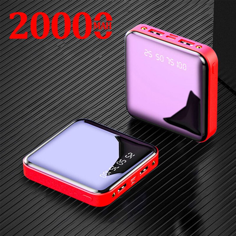 20000Mah Power Bank Draagbare Opladen Poverbank Led Externe Batterij Powerbank Voor Iphone Samsung Xiaomi Power Bank