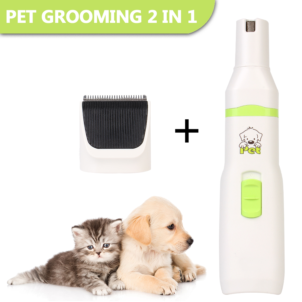 NICEYARD Nail Cutter 2 in 1 Paw Nail Grinder Clippers Pet Grooming Machine Dog Cat Hair Trimmer Pet Hair Cutting