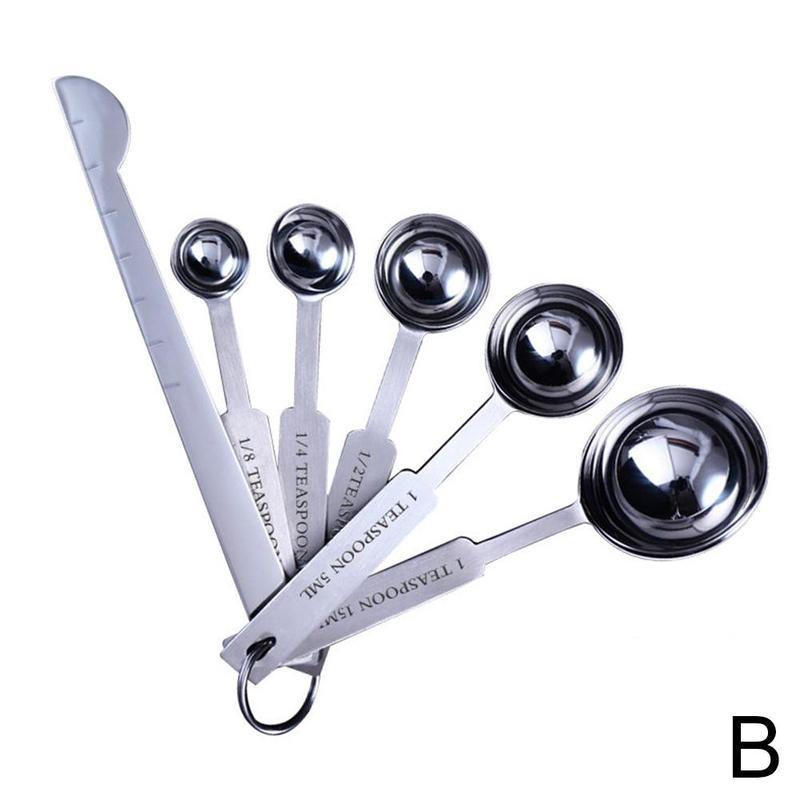 Measuring Spoons In Grams Meter Grams Stainless Steel Premium Stackable Kitchen Measuring Spoon Set Measuring Cups: B