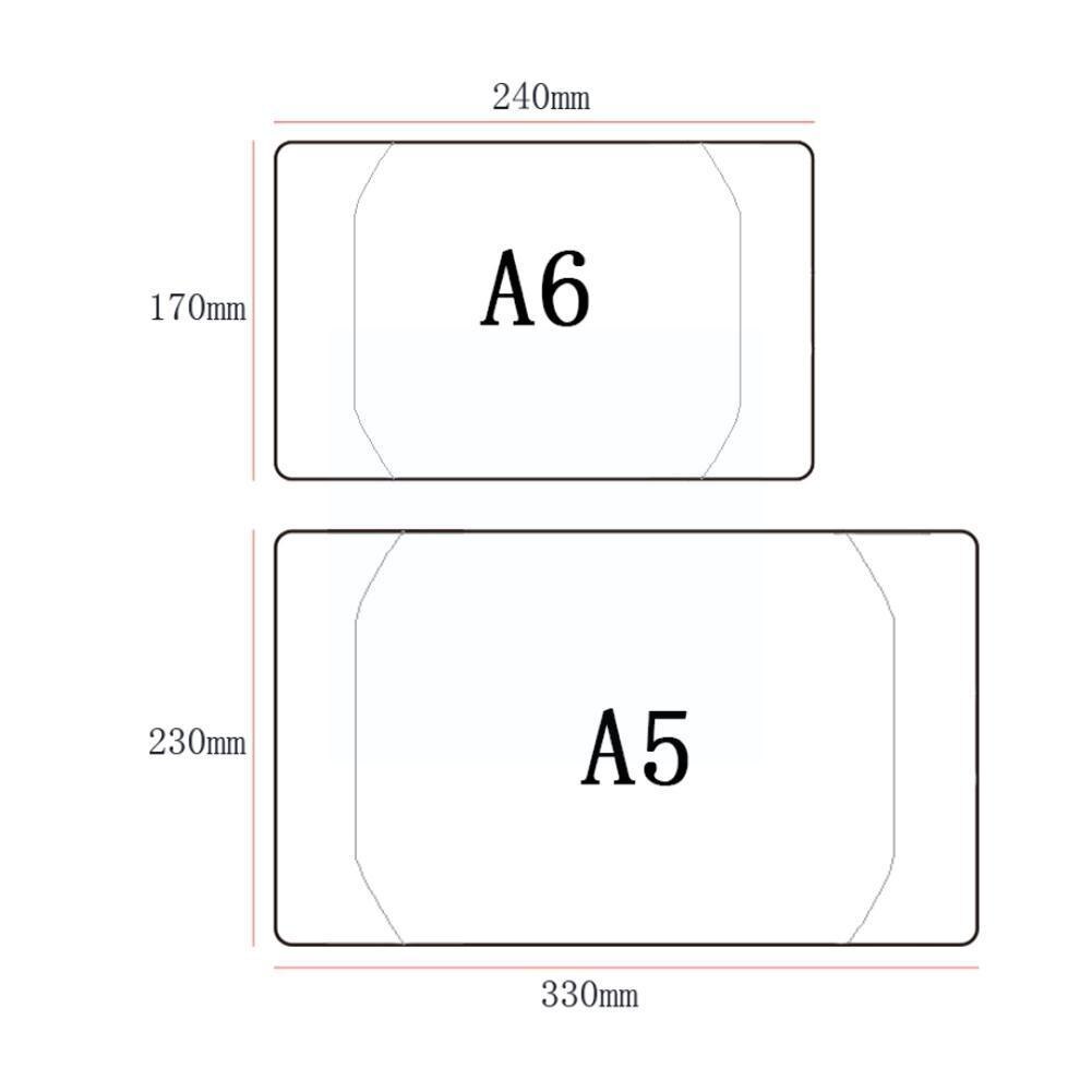 Pvc Notebook Protect Sheath A5 A6 Book Cover Frosted Cover Cover Waterproof Book Non-slip Transparent Book Student Self-adh Q9z7