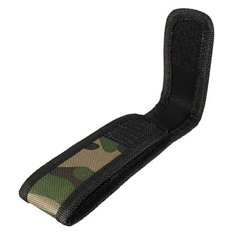 Duurzaam Protector Voor Zaklamp Fakkel Lamp Oilproof 16Cm Waterdichte Camouflage Holster Stof Case Holder Belt Pouch 1Pc