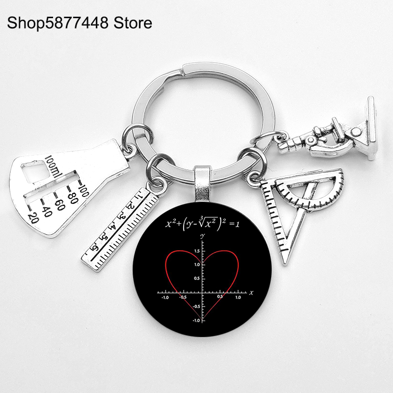Llavero de para el día del maestro, accesorios, para el maestro de matemáticas, de cumpleaños, llavero de fórmula matemática, 2022