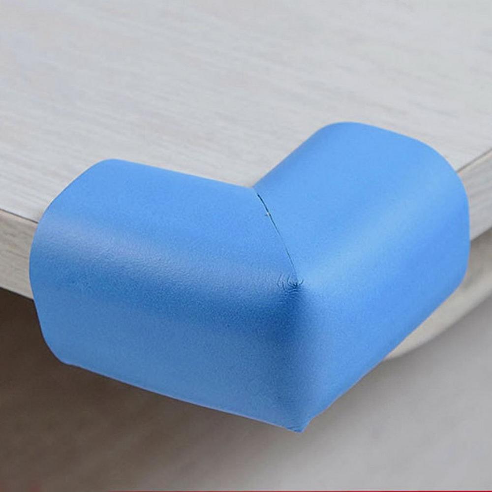 4PCS/Set Baby Safety Corner Protection Silicone Protector Furniture Corners Angle Edge Protection Child Safety Corner Protector: blue