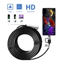 Caméra endoscope à mise au point automatique 15M 5.0MP FHD IP68 étanche 6 LED pour l&#39;aquaculture de pêche à l&#39;égout à souder