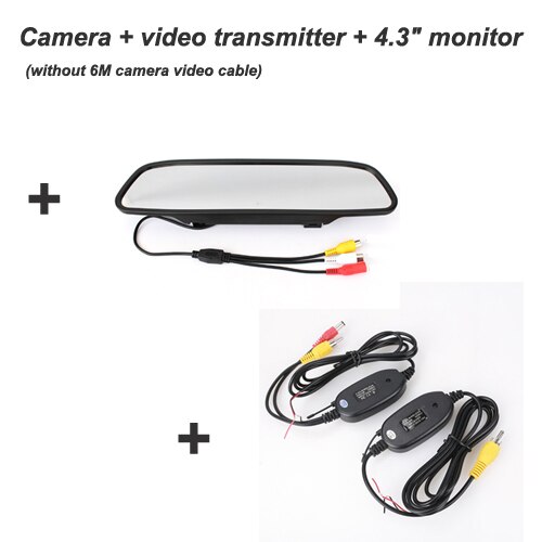 Rear Rearview Wireless Camera vehicle Parking Assistance Monitor For HONDA CRV CR V Fit Crosstour Odyssey: Wireless monitor 1