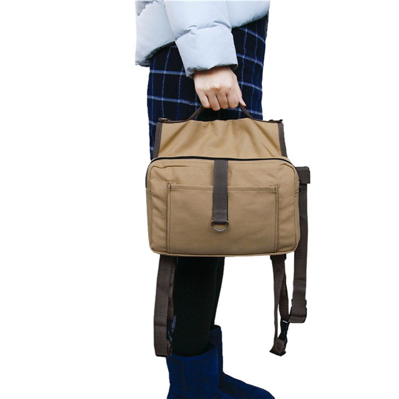 Dog Backpack Khaki Large Pet Dog Dog Out Pack With Leash Rucksack Out Pet Carrying Backpack Pet Accessories