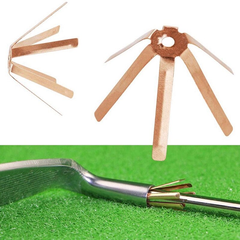 50PCS Golf Shaft Adapter Brass Shims Accessories with 12Pcs/Pack Golf Ferrules.355 Aluminum for Irons Shafts Golf Club