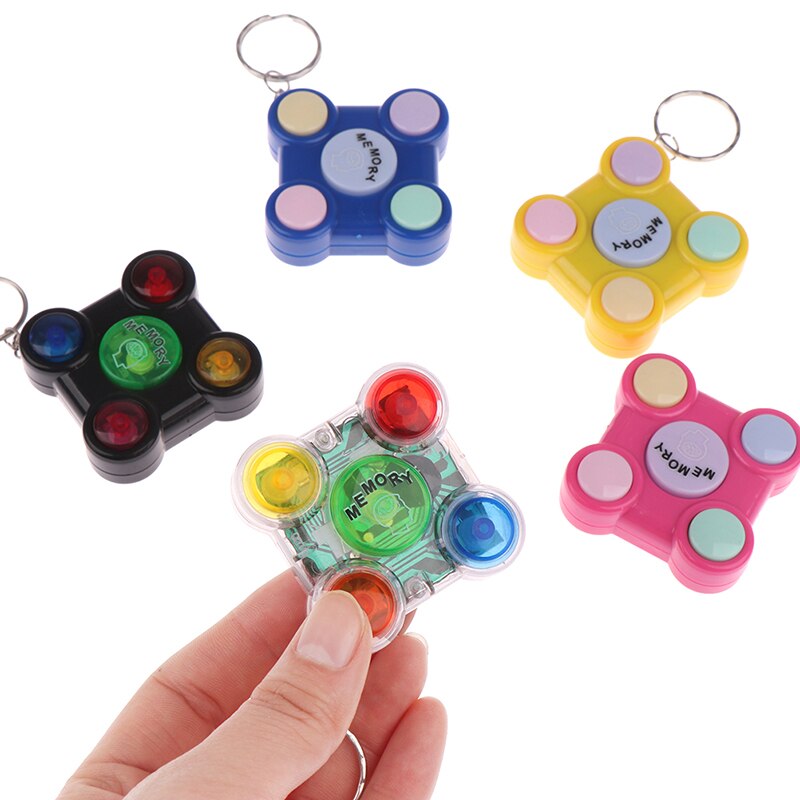 1Pc Volwassenen Kids Stress Relief Speelgoed Draagbare Kleurrijke Gamepad Vorm Geheugen Doolhof Kubus Gadget Sleutelhanger Educatief Doorbraak Game