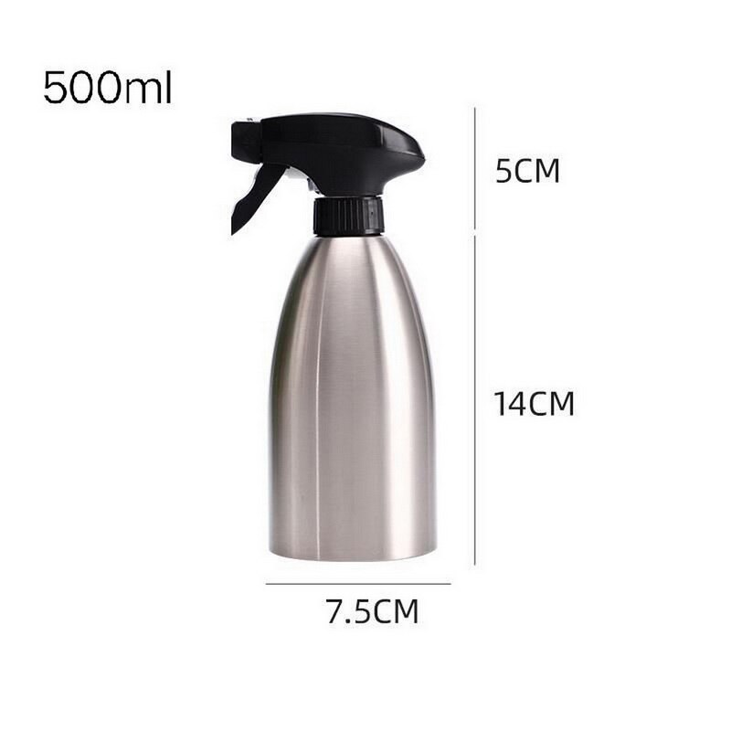 Stainless Steel Kitchen Oil Spray Bottle Olive Oil Sprayer For BBQ Cooking Stainless Steel Container Spray Spray Bottle: 500ml