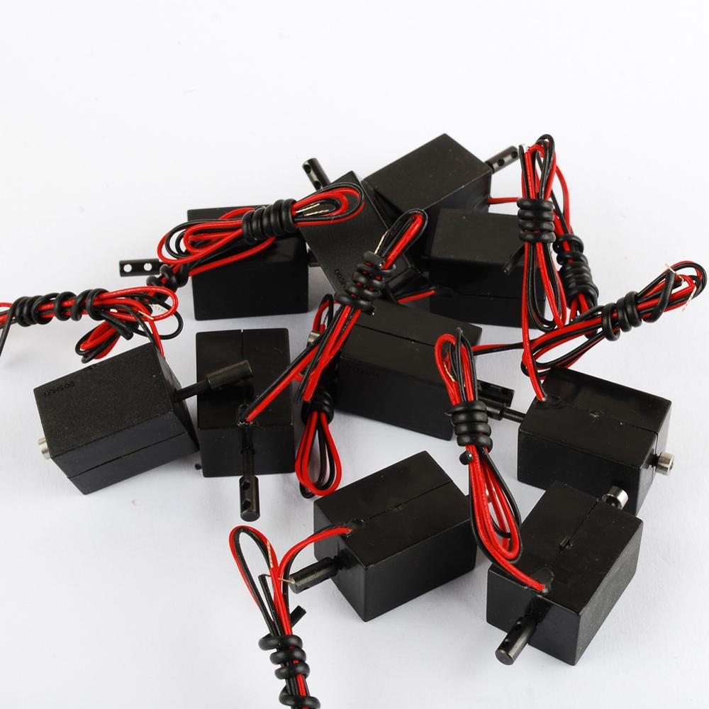 3pcs 12V Self-holding Electromagnet Push and Pull Type DIY Automation Equipment Bidirectional Electromagnet