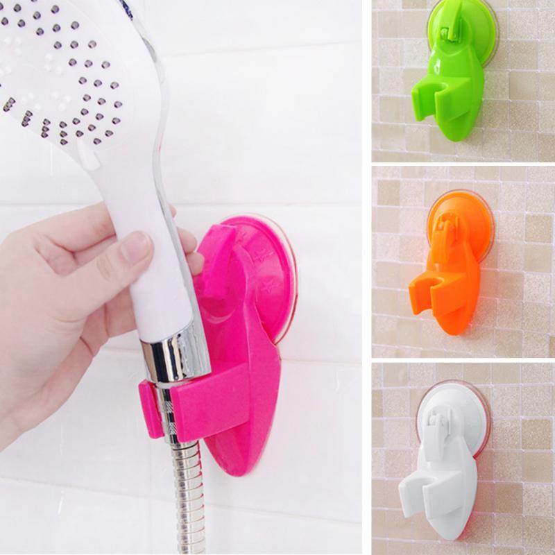 Attachable Shower Head Holder Movable Bracket Powerful Suction Type Bathroom Seat Chuck Holder Shower Fixed Bracket