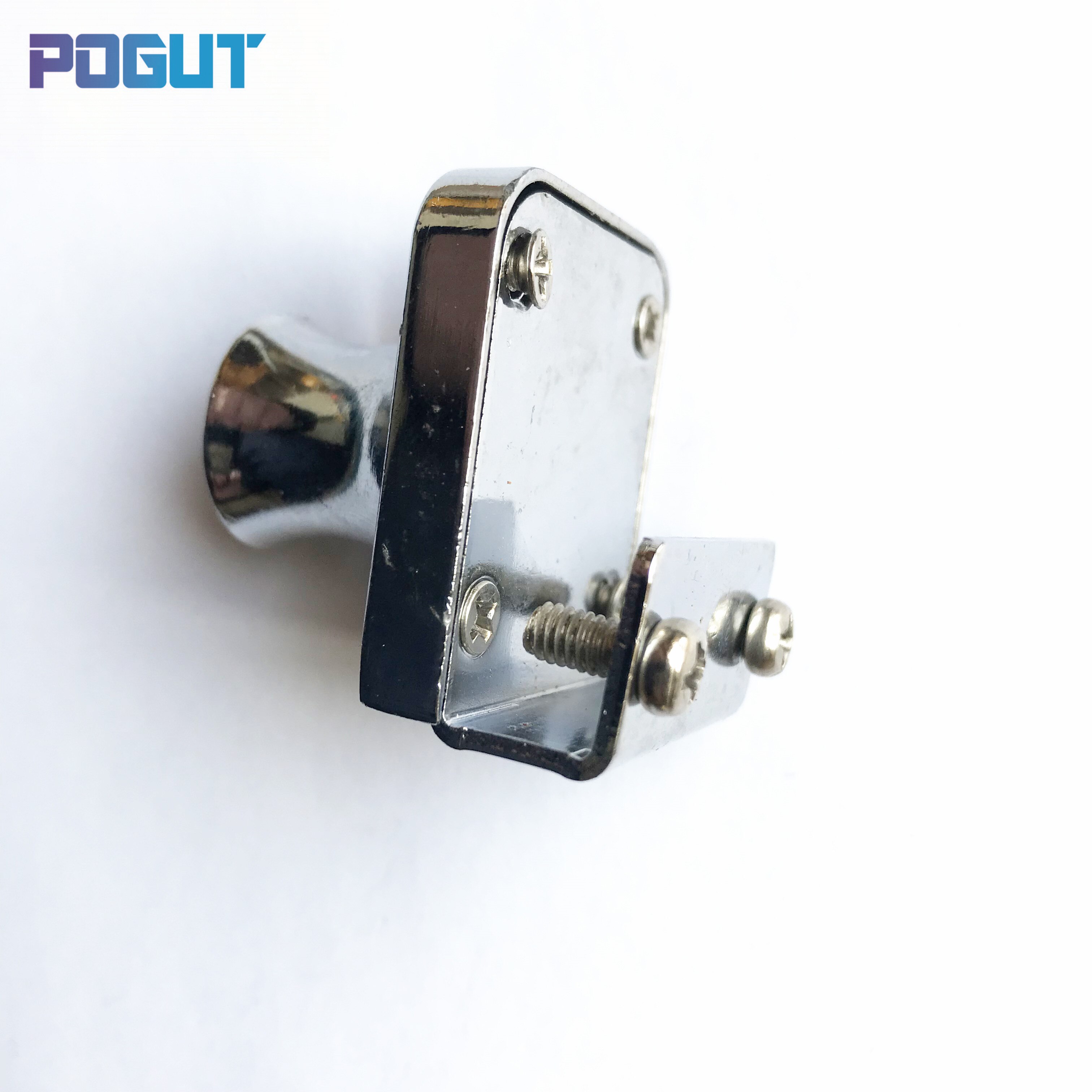 Single Glass Lock Showcase Cabinet Door Cylinder Sliding Glass Push Door Locks Zinc Alloy