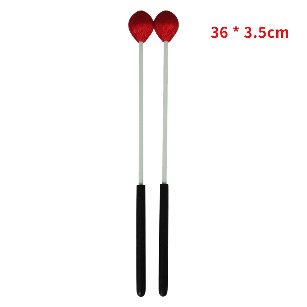 Wood Handle Easy Grip Instrument Accessories Performance Xylophone Piano Amateur Marimba Sticks Mallet Portable: Red 1