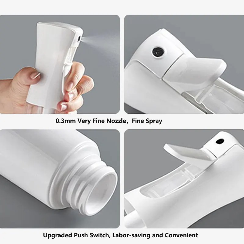 Continuous Spray Bottle with Ultra Fine Mist Refillable Versatile Water Sprayer for Hair, Home Cleaning, Salons, Plants and More