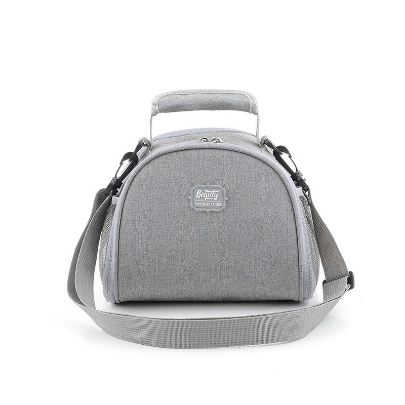 RUPUTIN Lunchbox Thermische Geïsoleerde Waterdichte Lunch Tas Met Schouderriem Picknick Tas Kantoormedewerker Isolatie Container Pack: Gray