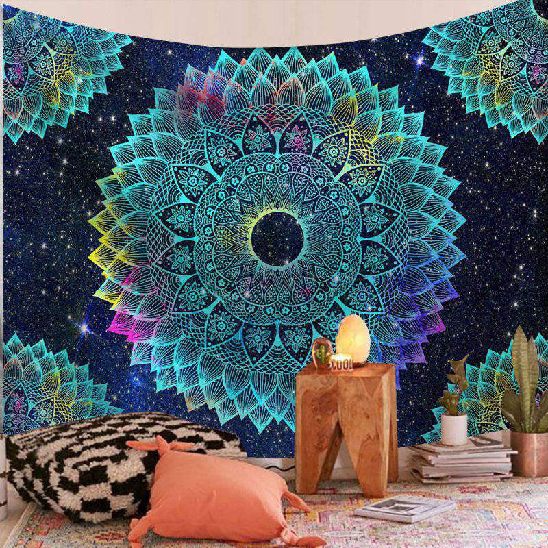 Newly India Mandala Tapestry Wall Hanging Wall Tapestry Wall Carpet Psychedelic Tapiz Witchcraft Wall Cloth Tapestries