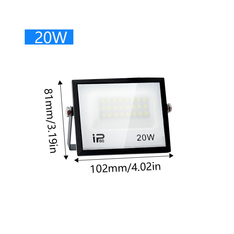 Led Flood Light IP66 Waterproof 100W 200W Outdoor Floodlight Spotlight LED Reflector Street Lamp Wall Flood Lights: Beige / Blue / 2700-9999K