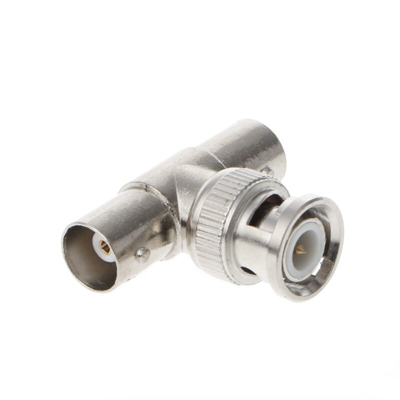 ESCAM BNC T Adapter Splitter Connector Coupler 1 Male to 2 Female CCTV Jack Plug