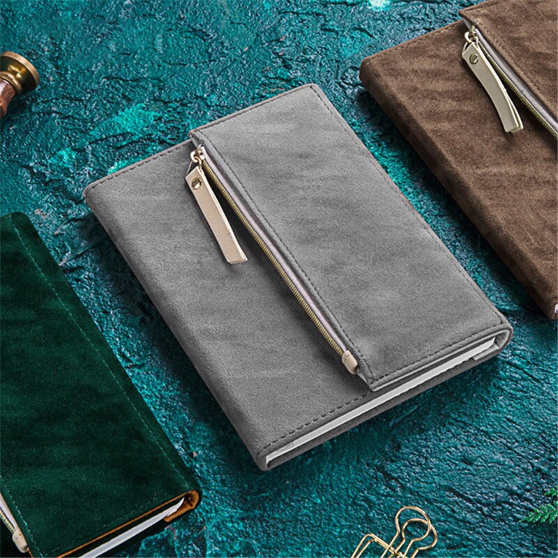 Muji Simple Leather Diary B6 Mini Kawaii Notebook Journals School Note Book Personal Travel Notepad D40