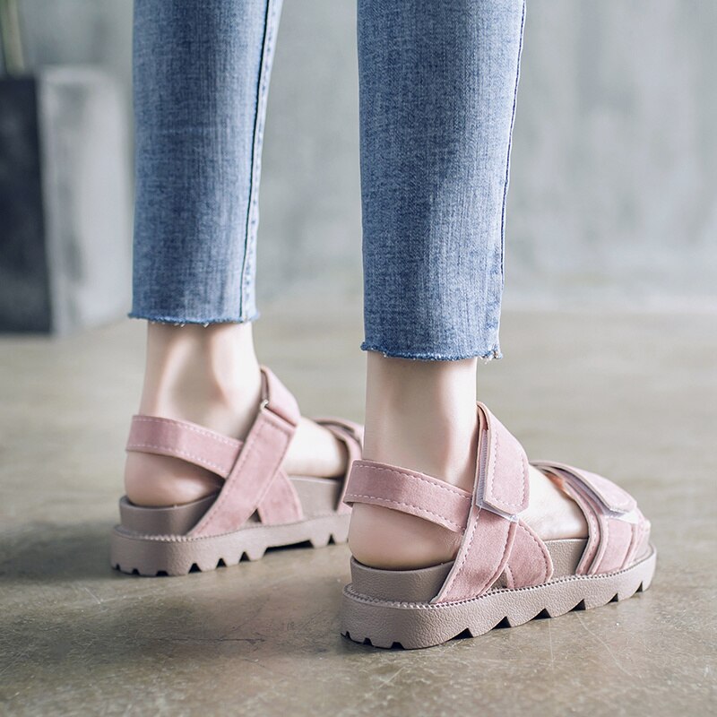 Gladiator Platform Women's Sandals Summer Women Chunky Beach Sandal Denim Comfortable Sandalias Mujer
