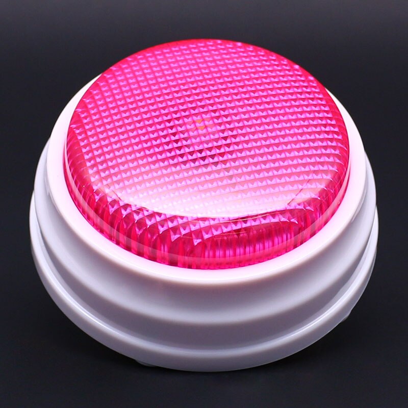 Recording sound button, Classroom Lights & Sounds Classroom Answer Game Buzzer Crazy Sounds Party Game with LED M16: Pink