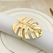 Upscale Hotel Servet Ring Turtle Leaf Green Leaf Servet Cirkel Hawaiian Wedding Servet Gesp Etentje Kerst Decoratie