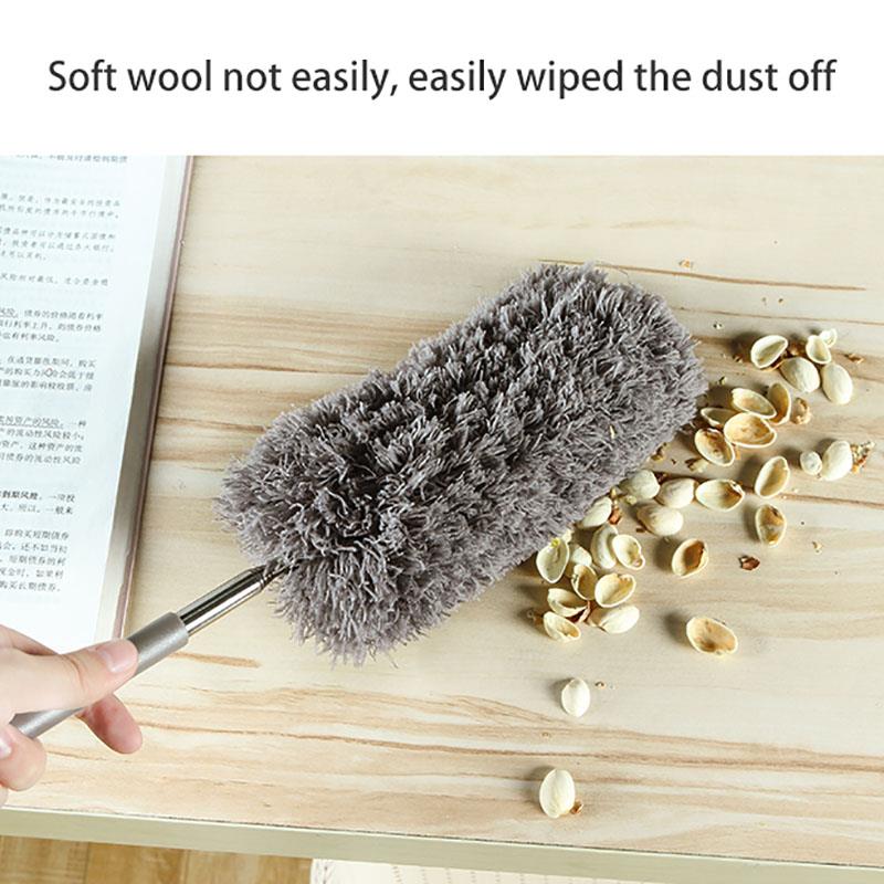 Retractable Microfiber Duster Anti-static Dust Remover Household Cleaning Tool for Home Car Office