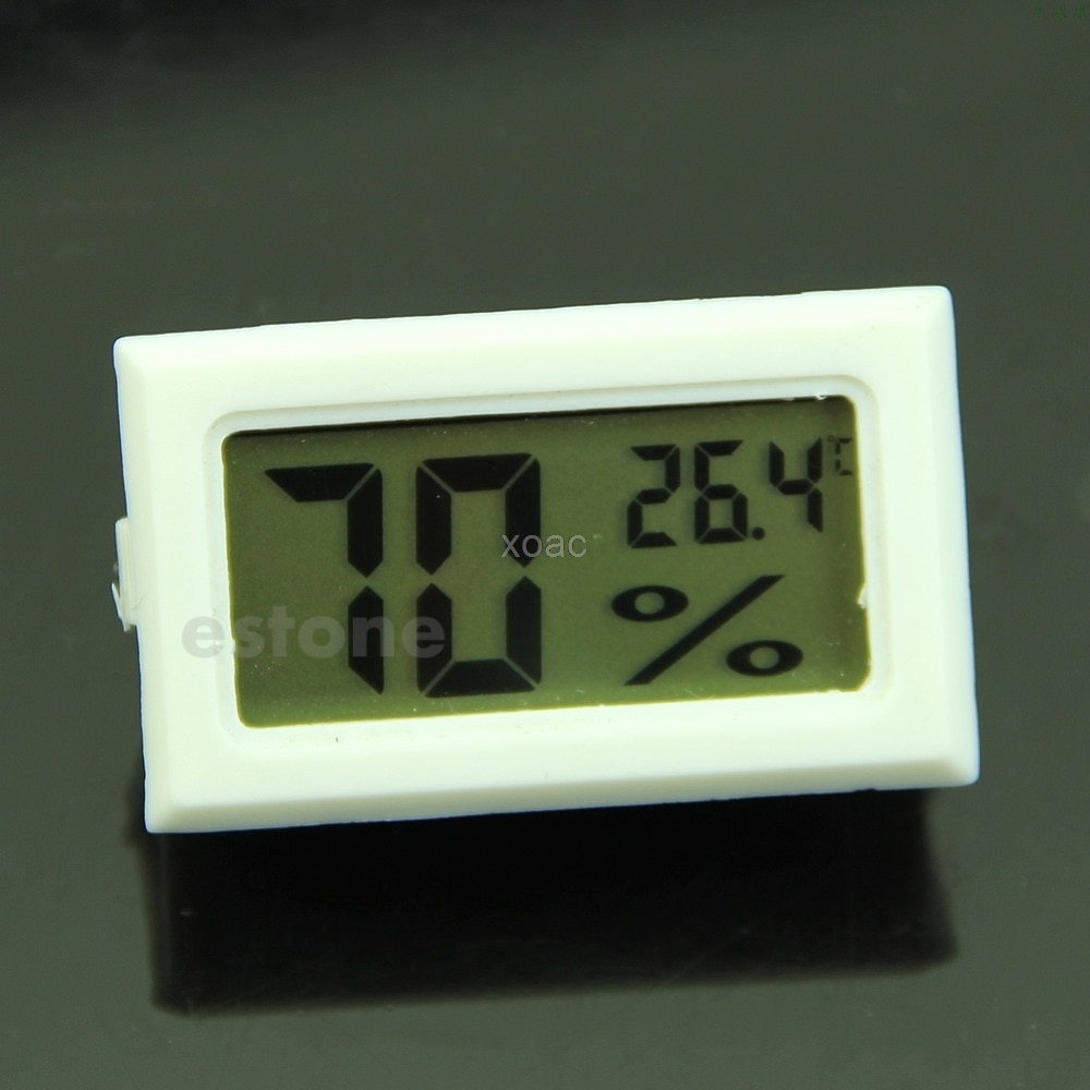 Wit Mini Digitale Lcd Thermometer Hygrometer Vochtigheid Temperatuur Meter M06