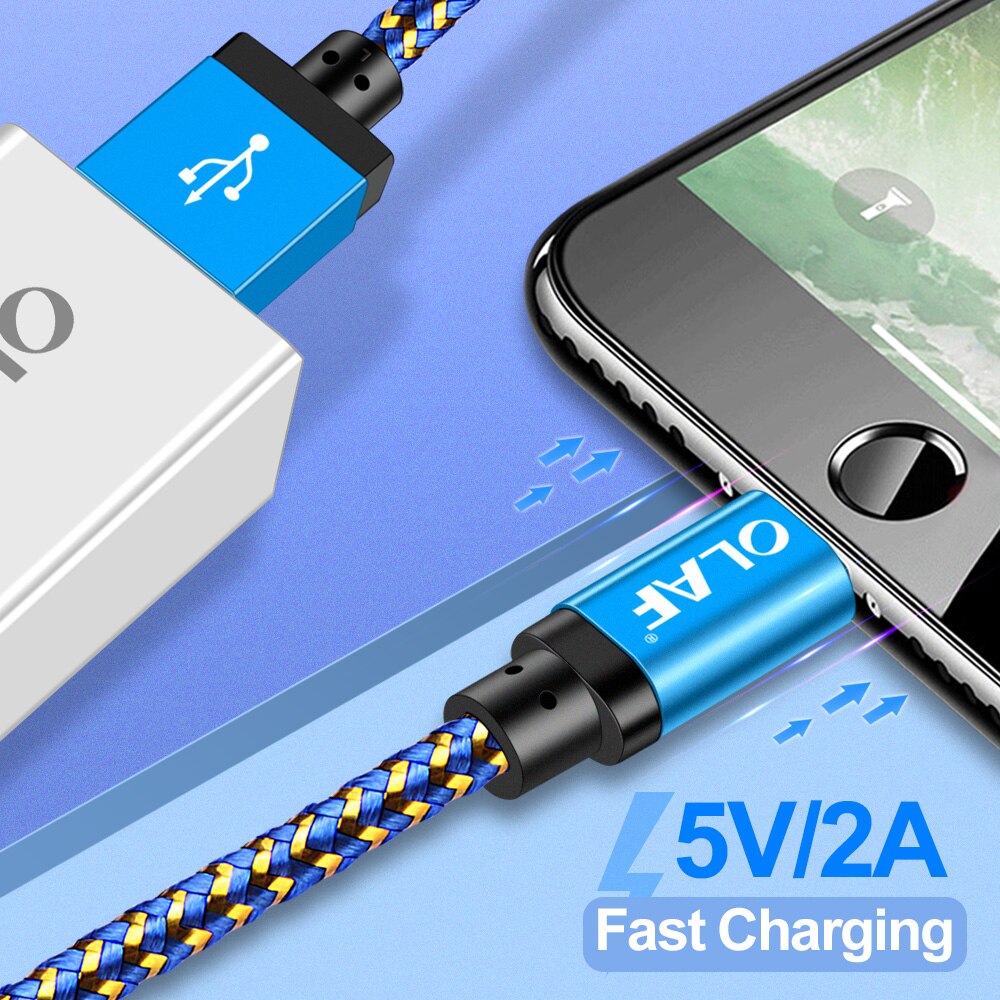 Micro Usb-kabel voor Samsung Galaxy S7 S6 Snel Opladen Mobiele Telefoon Oplader Koord voor Huawei Tablet USB Kabel draad 1M 2M