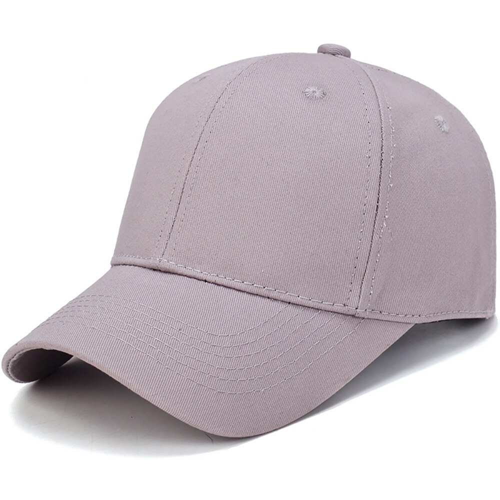 Zwarte Baseball Cap Hoed Katoen Licht Boord Effen Kleur Baseball Cap Mannen Cap Outdoor Zonnehoed Бейсболка Мужская # SP25: Gray