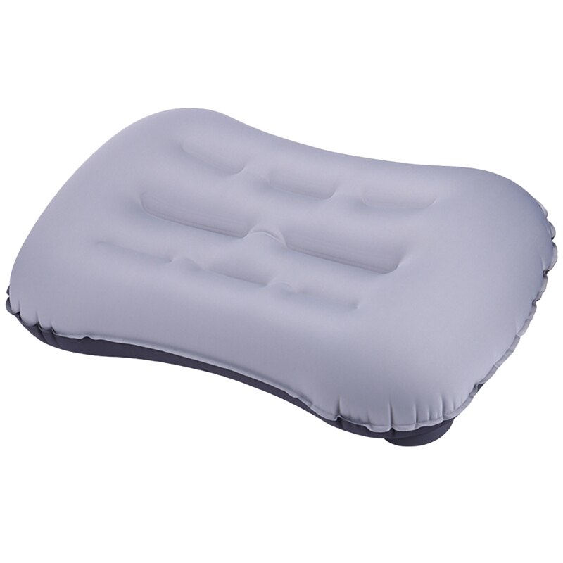 Camping Pillow Ultralight Inflating Travel Camping Pillows Inflatable Camping Pillow For Camping Hiking Backpacking: GreyBlack