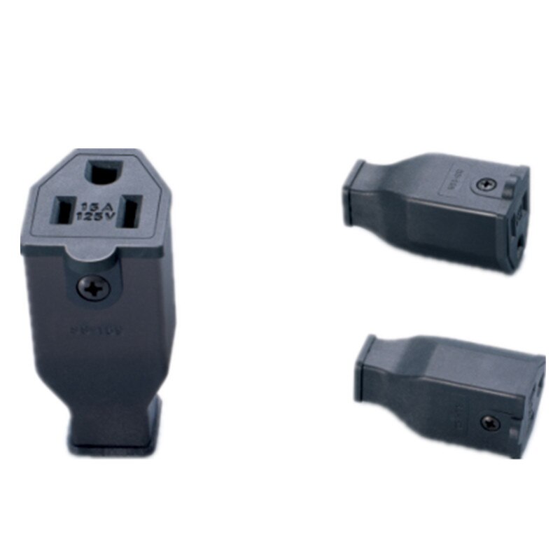 US AC Power Industrial Plug 15A 125V Male and Female Removable Wiring Plug Socket Convertor