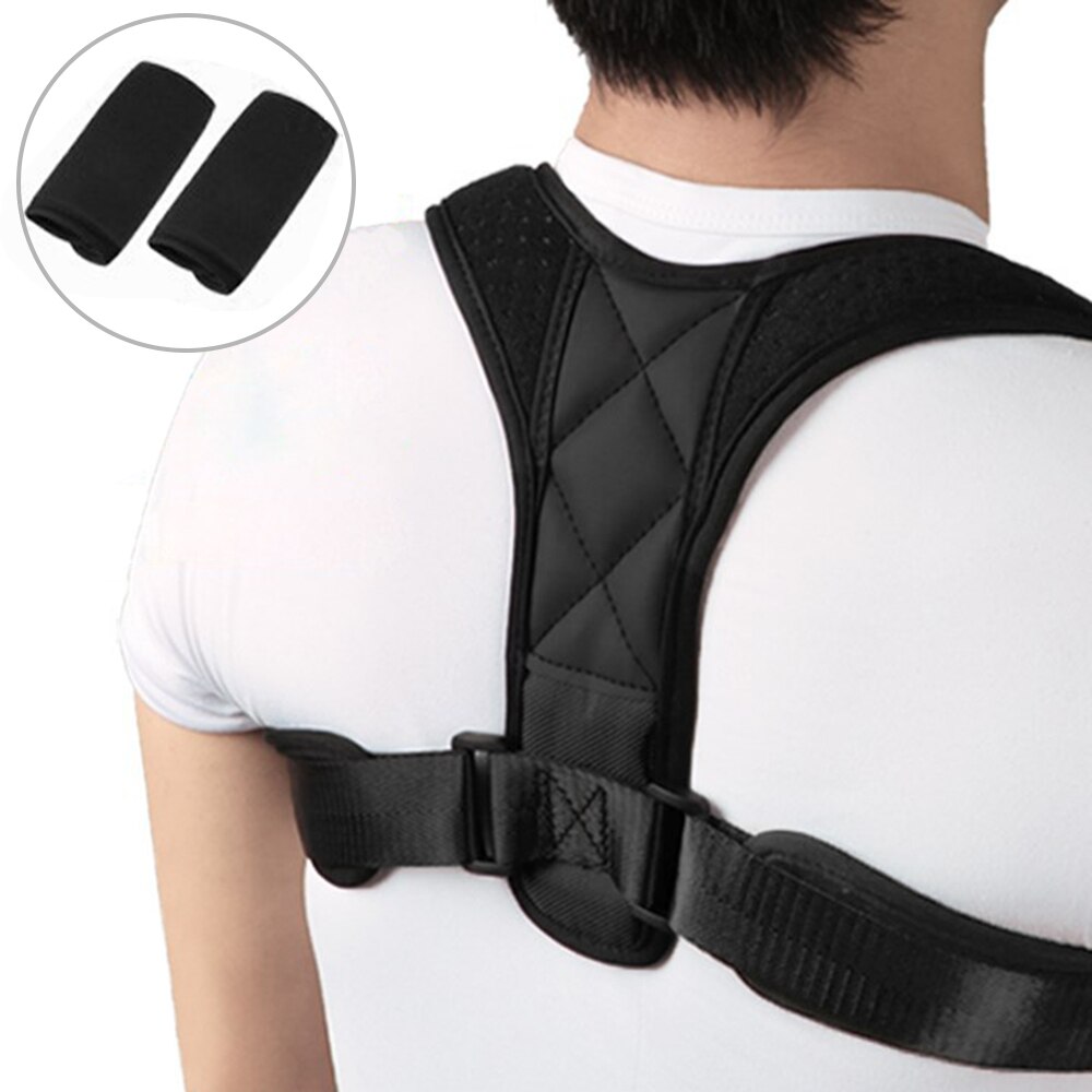 Anti-Humpback Shoulder Correction Strap Posture Corrector Shoulder Pads unisex Adjustable Back Trainer Shoulder Strap Back Brace