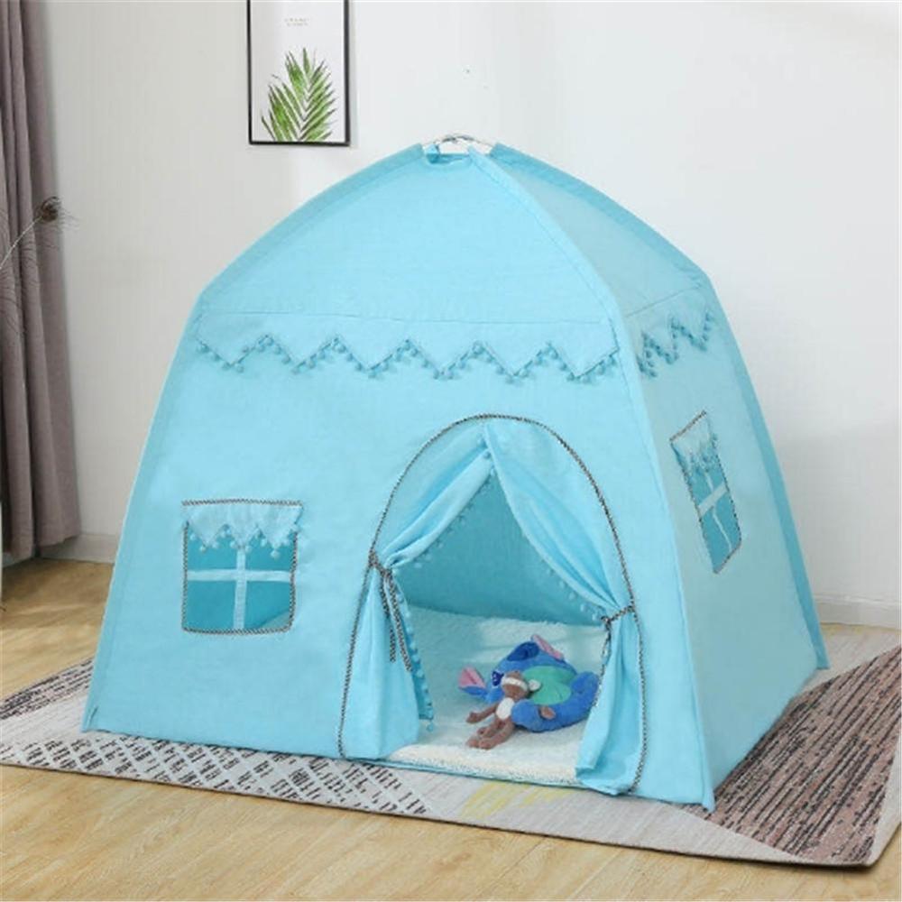 Children Play Tent Large Space Foldable Play House Princess Castle Cabin Tent For Kids Birthday Christmas