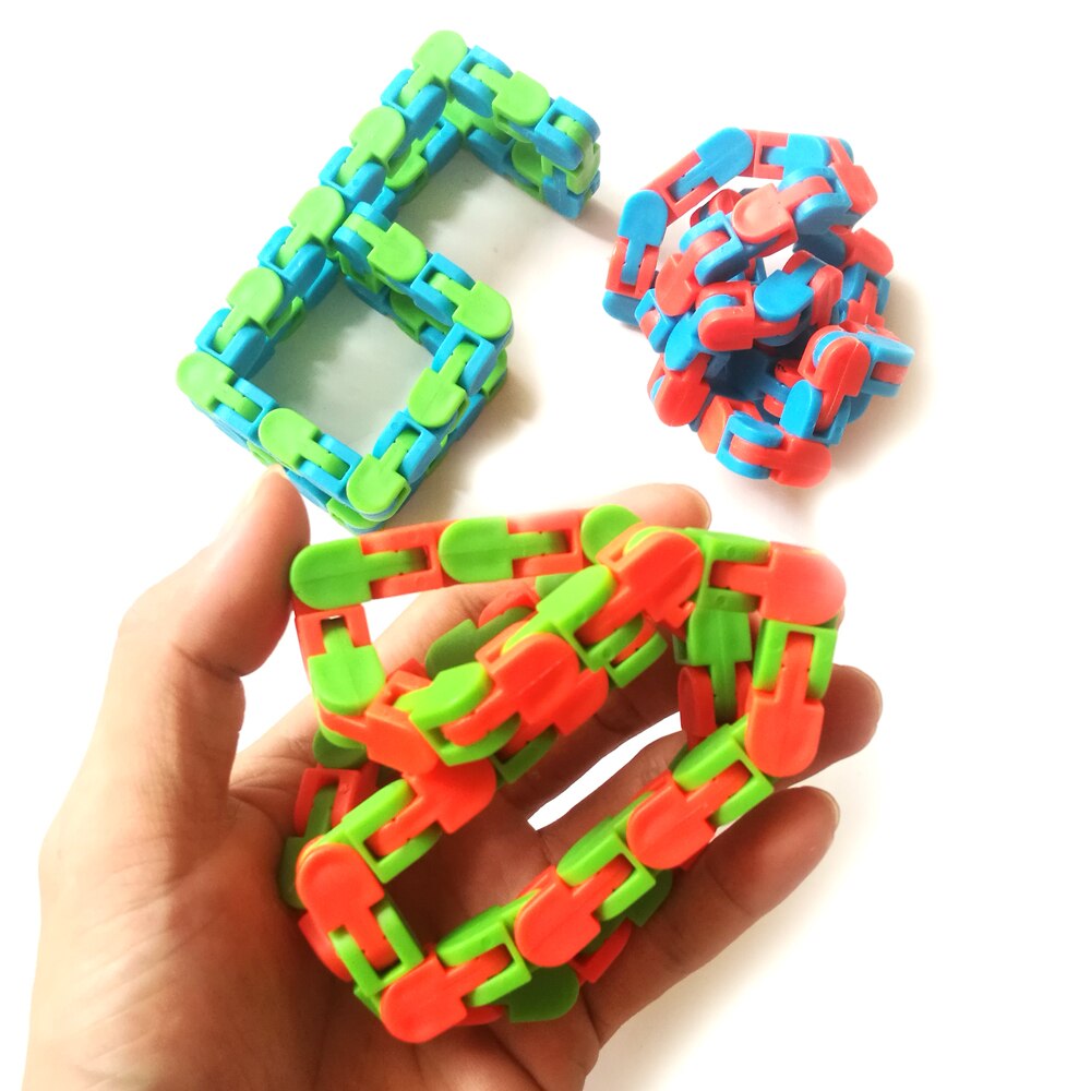 Grappige Fidget Keten Anti Stress Speelgoed Voor Kinderen Kids Adult Bike Chain Fidget Spinner Armband Snake Puzzel Educatiaonal Speelgoed
