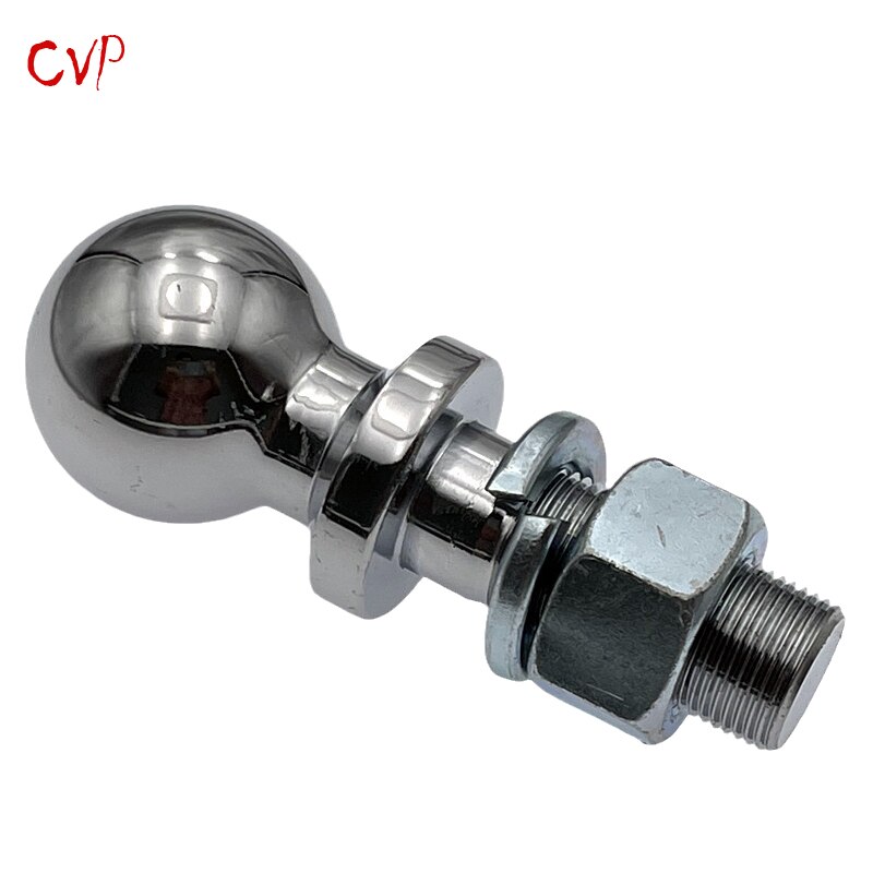 Chrome Tow Ball 2"(50.8mm), 1" shank dia. Trailer Hitch Towball Capacity 5000lbs, trailer parts,trailer coupling hitch towball