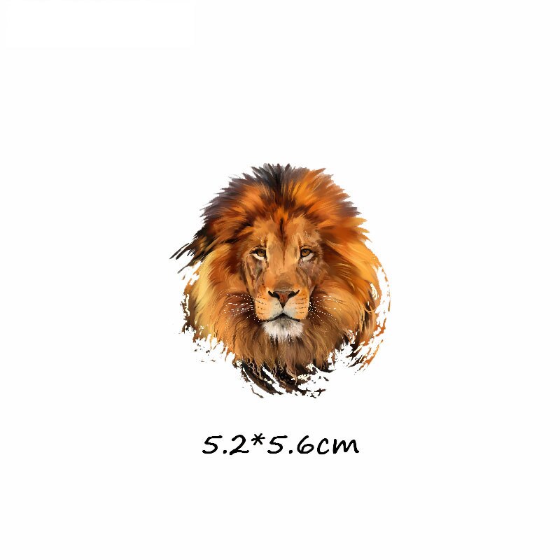 Top dieren stickers op kleding strijk patches voor kleding tijger leeuw applicaties kleding applicatie diy t-shirt badges print e: Zt0349