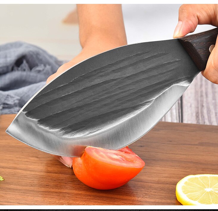 Hand-forged Slaughter Knife Slaughterhouse Boning Knife Big Bone Knife Chef Knife Super Sharp and Practical