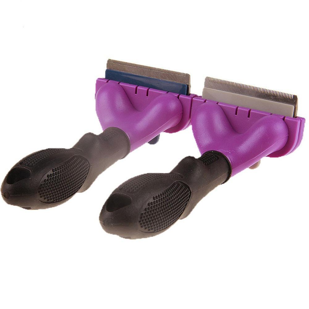 Peignes pour animaux domestiques, brosse à poils de chiens et de chats, outils de toilettage, avec fixation détachable, peigne pour chien et chat