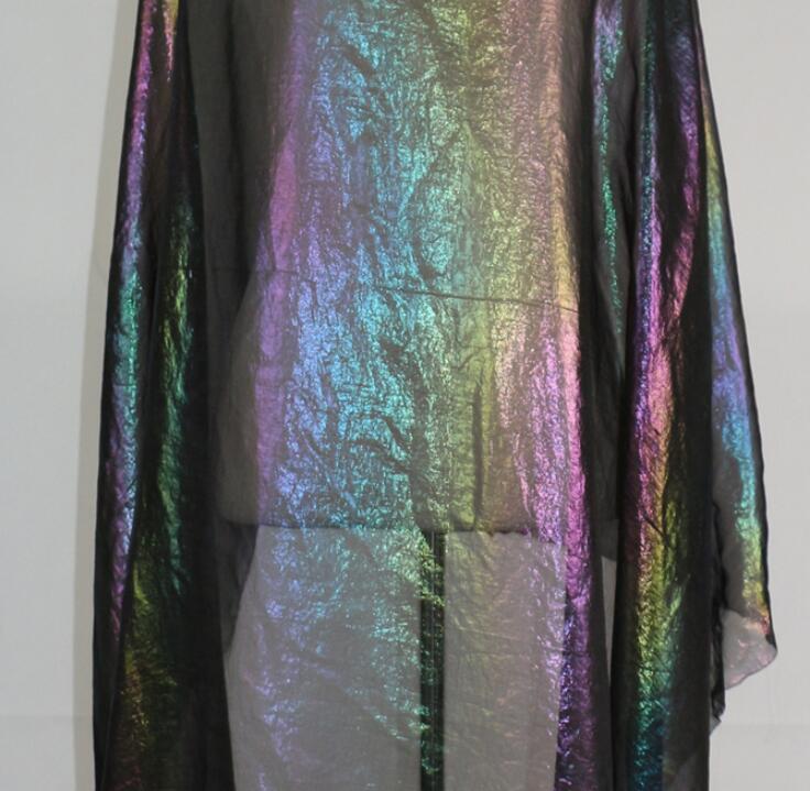 Cosplay magisk farve bronzerende stof farverigt chiffon 30d stof blød bronzeret åndbart diy kjole stof 100cm*150cm: 10