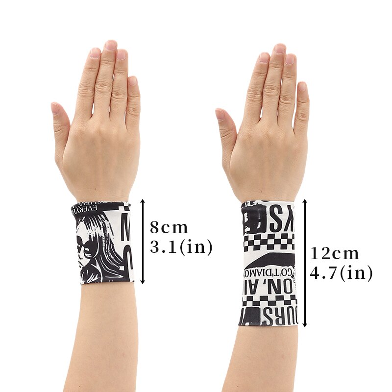 Muñequera elástica de sección delgada para hombre y mujer, guantes decorativos para correr, baloncesto, deportes, cinturón de sudor, protector solar