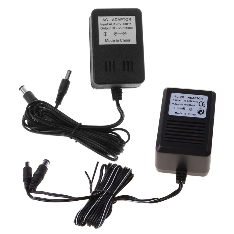 US Plug AC Power Input is 110-240V 60Hz Output is DC 9V 850mA Adapter Cable For NES Super Nintendo SNES Sega Genesis