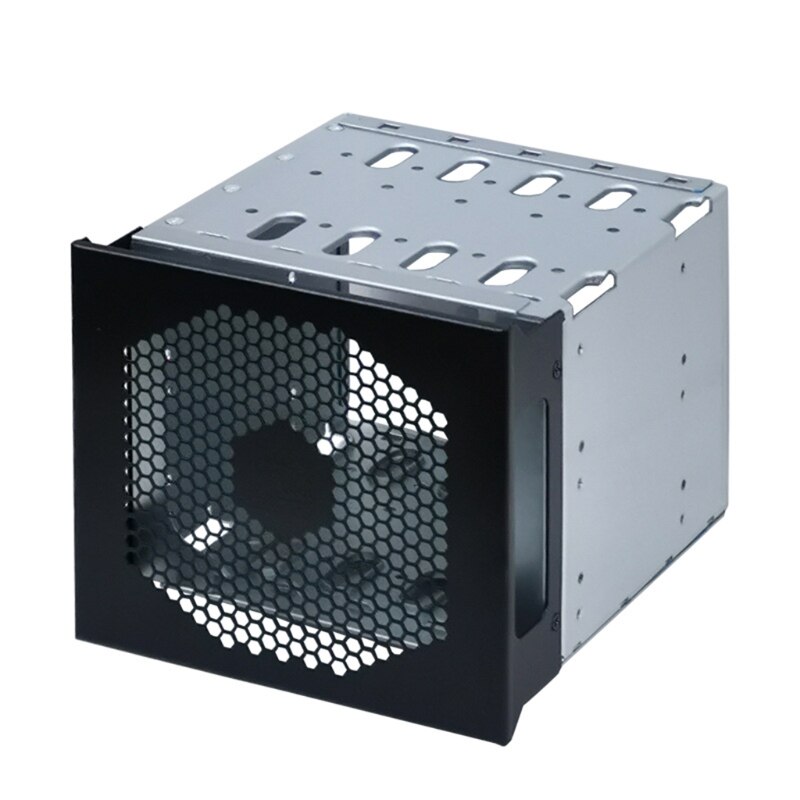 5inch to 5 X 3.5in Rack Stainless Steel Hard Drive Cage for Desktop Computer SATA HDD Cage Hard Drive Tray Rack
