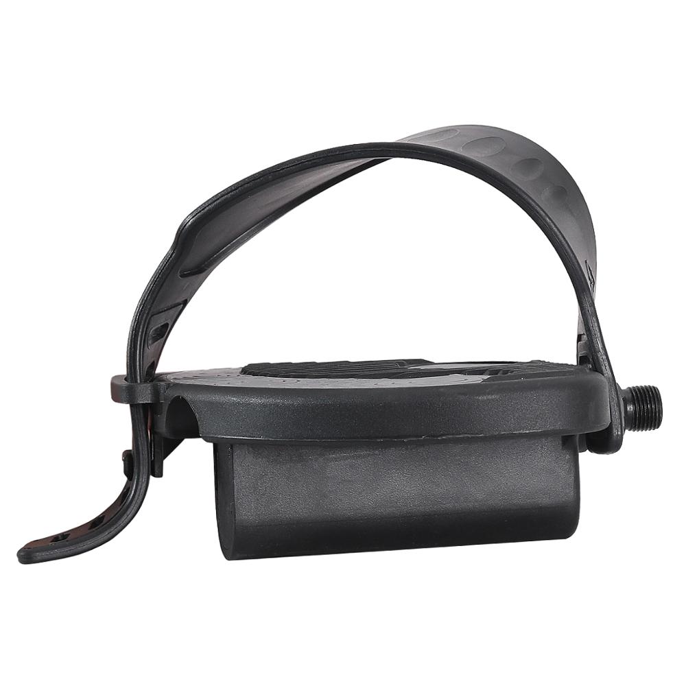 Pedali per biciclette autobloccanti 9/16 1/2 pollici con cinturini per MTB strada cyclbike pedali a rotazione fissa con cinturino con clip per le dita