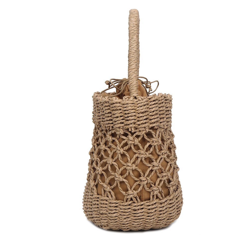 Women Handbag Handmade Straw Woven Tote Large Capacity Summer Beach Shoulder Bag Party Best -WT