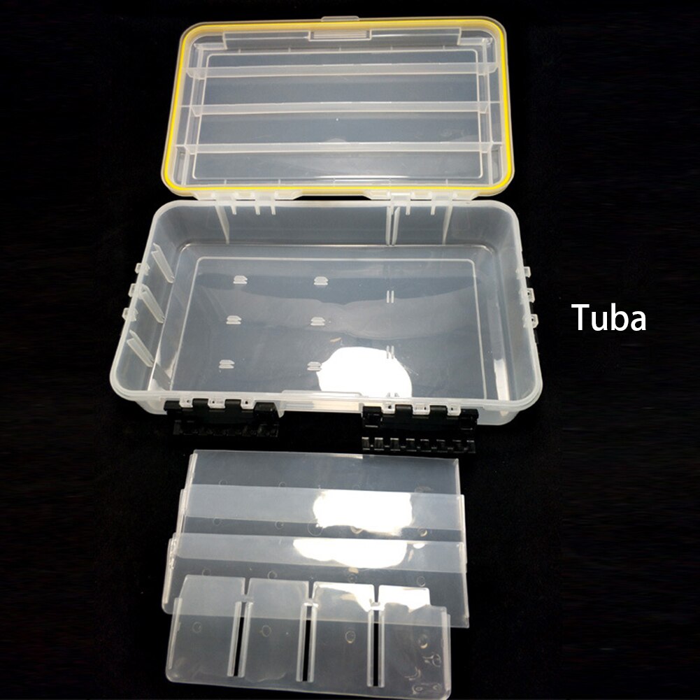 Waterdichte Visgerei Doos Draagbare Grote Capaciteit Vissen Opbergdoos Transparante Vis Haak Lokken Nep Organizer Accessoires