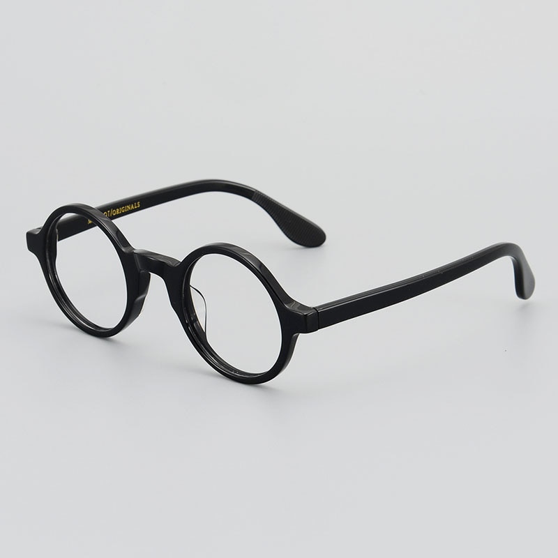 Acetate Small Round Glasses Men Vintage Transparent Spectacle Frames Women Optical Myopia Prescription Eyeglasses Clear Eyewear