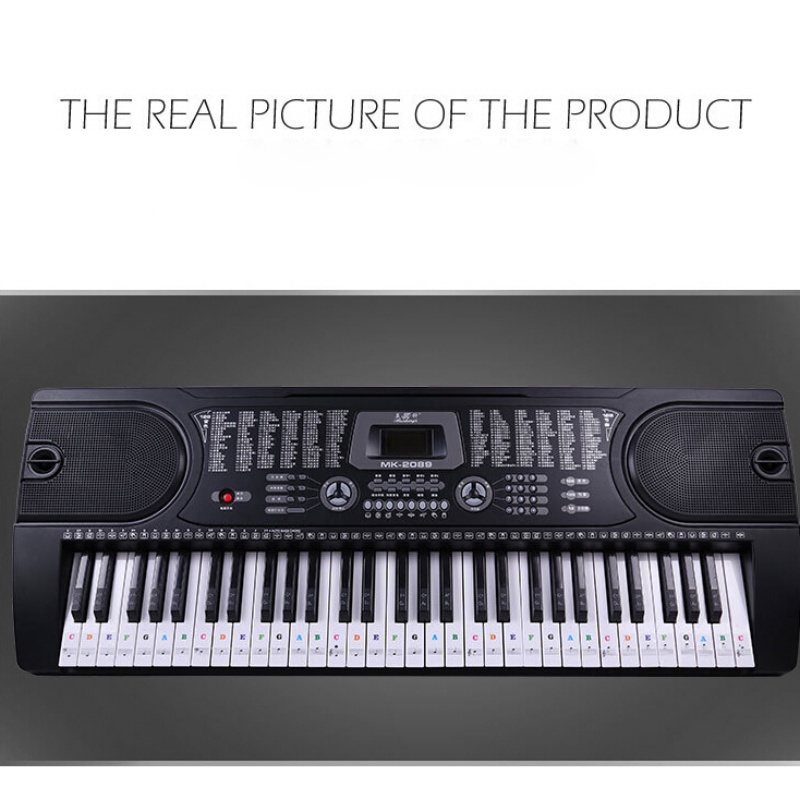 37/49/54 Key Piano Stickers Transparent Piano Keyboard PVC Sticker Piano Stave Electronic Keyboard Name Note Sticker Accessories