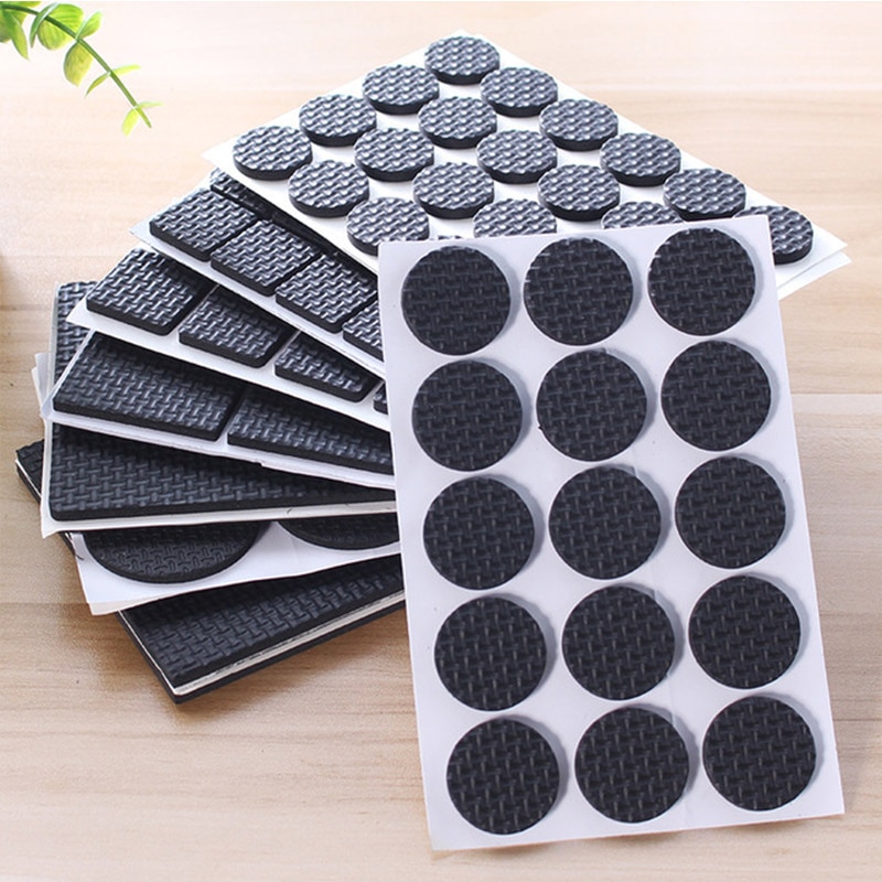 Self-adhesive table and chair foot pad non-slip thick anti-slip wear-resistant multi-functional table foot pad multi-size option